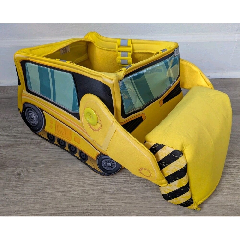 Construction Bulldozer 3D Costume Boys Toddler OS Halloween Electronic Works